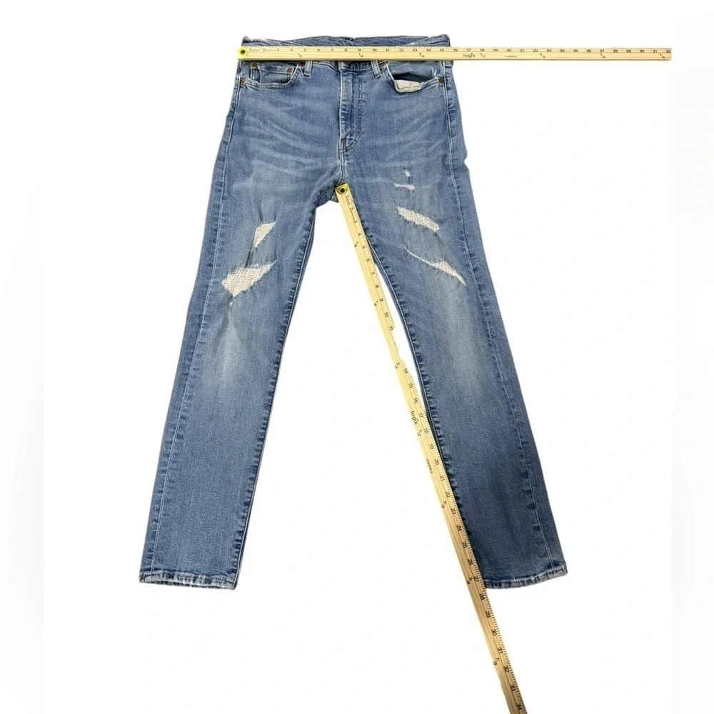 GUC Levi’s Premium Men’s 510 Jeans stretch 33W 30L Distressed Denim flaw